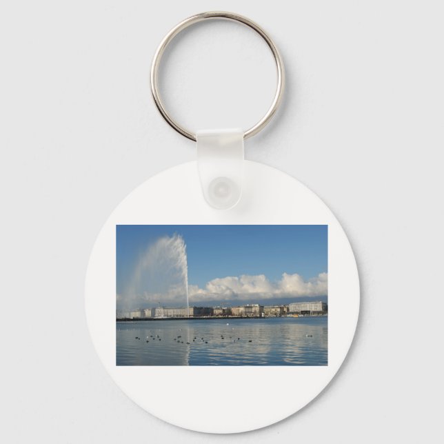 Jet d'eau, Geneva Keychain (Front)