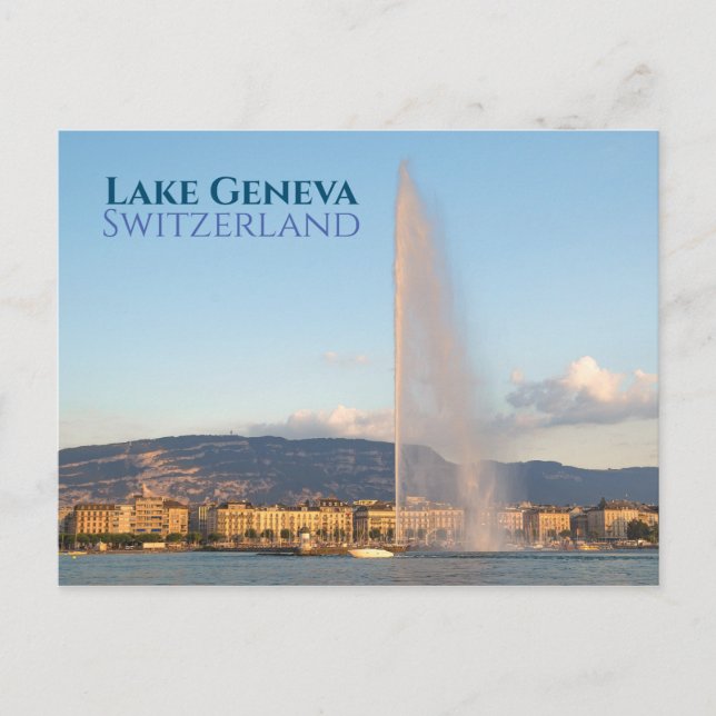 Jet d'Eau Geneva Water Fountain Carte postale (Devant)