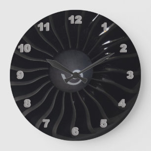Jet Engine Acrylic Wall Clock