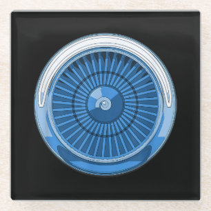 Jet Engine Glass Coaster