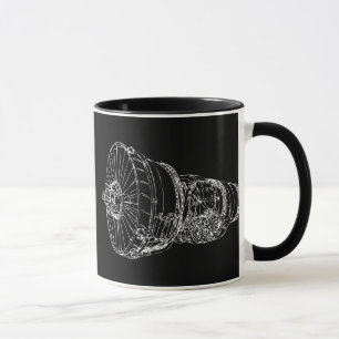 Jet engine mug