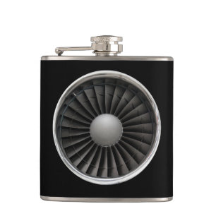 Jet Engine Turbine Fan Hip Flask