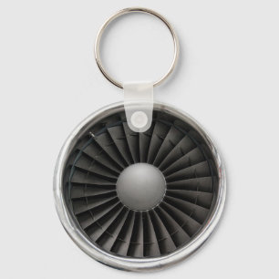 Jet Engine Turbine Fan Keychain