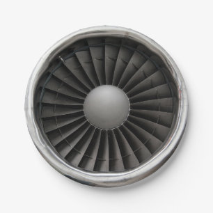 Jet Engine Turbine Fan Paper Plate