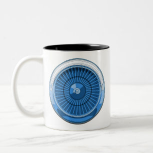 Jet Engine Two-Tone Coffee Mug