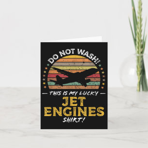 Jet Engines Funny Airplane Quote Graphic  Card