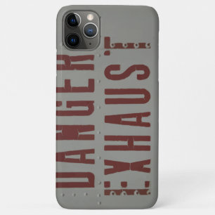 Jet Fighter aircraft fuselage (Danger Exhaust) iPhone 11 Pro Max Case