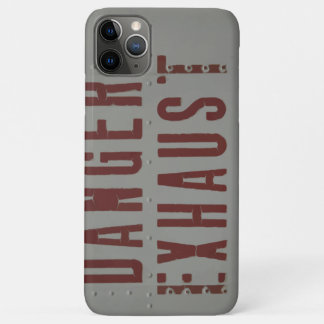 Jet Fighter aircraft fuselage (Danger Exhaust) iPhone 11 Pro Max Case