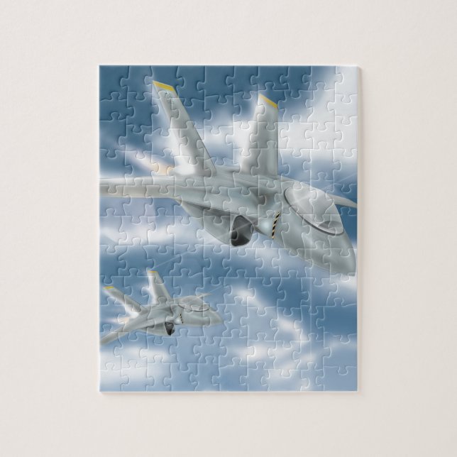 Jet Fighter Aircraft Jigsaw Puzzle (Vertical)