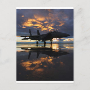 Jet Fighter Aircraft Pilot Wings Destiny Postcard