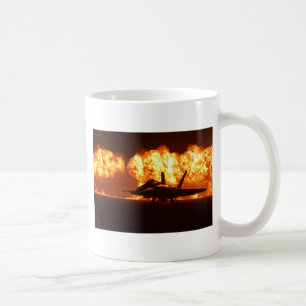 Jet Fighter Flames Coffee Mug