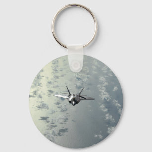 Jet Fighter Over Seas Keychain