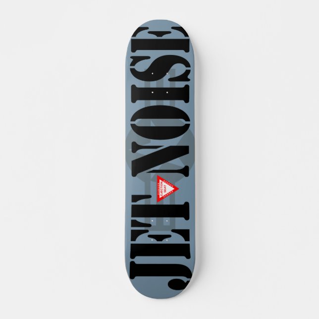 JET NOISE Gray Skateboard (Front)