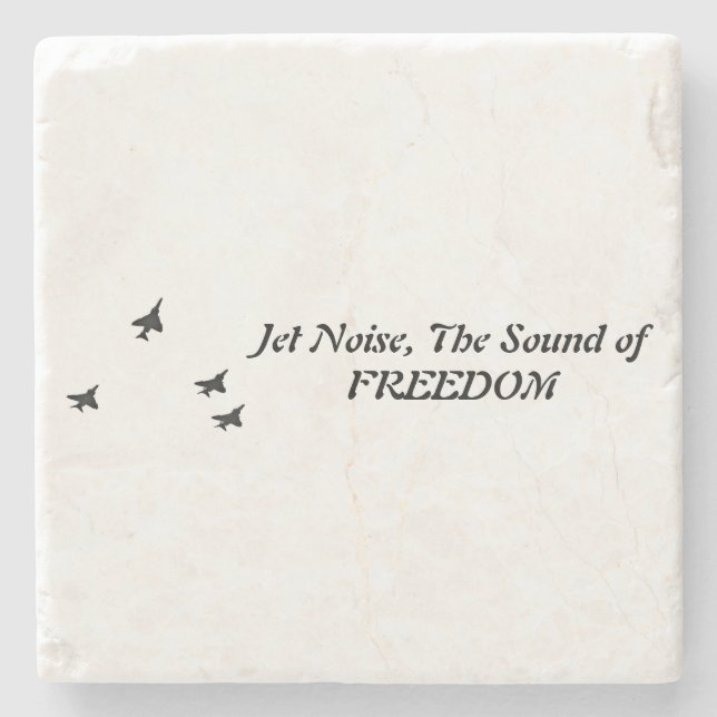 Jet Noise the sound of freedom f-4 Stone Coaster (Front)