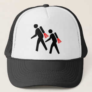 Jet Pack Hikers of the Future Trucker Hat