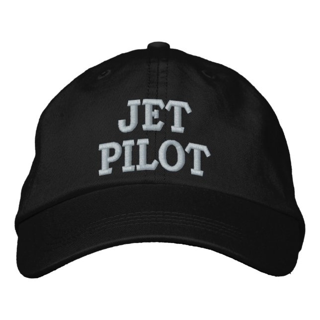 JET PILOT EMBROIDERED HAT (Front)