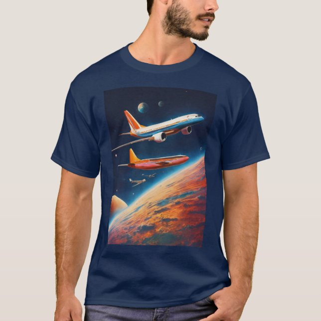 "Jet Set Style: Soaring to New Heights in Fashion" T-Shirt (Front)