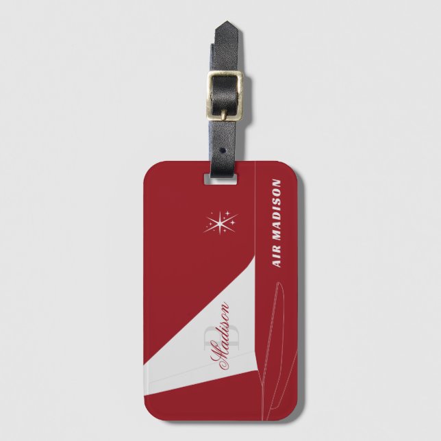 Jet-setter Fin luggage tag (Front Vertical)