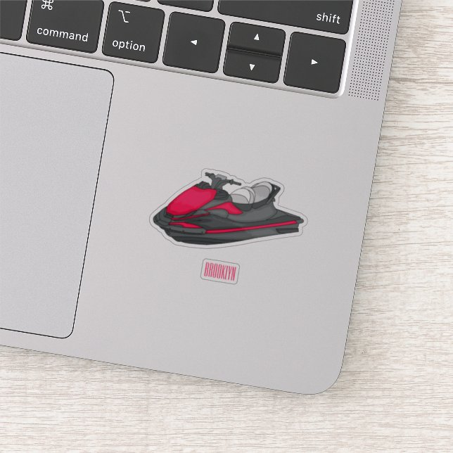 Jet ski cartoon illustration  (Detail)