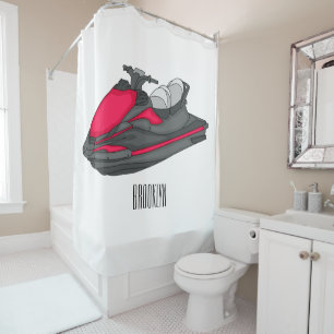 Jet ski cartoon illustration