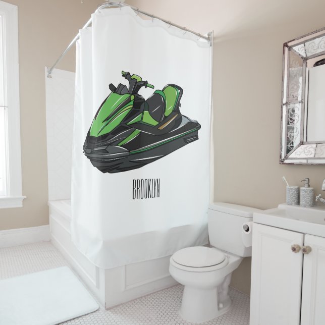 Jet ski cartoon illustration (In Situ)