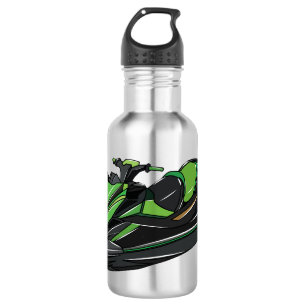 Jet ski cartoon illustration 532 ml water bottle
