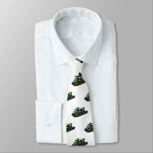 Jet ski cartoon illustration tie