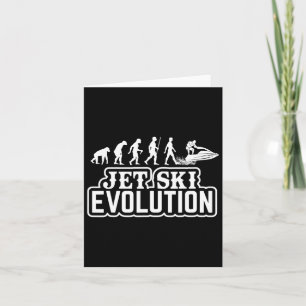 Jet Ski Evolution - Jet Skiing Lovers Sport Swimmi Card