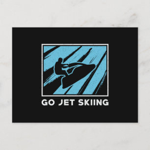 Jet Ski Go Jet Skiing Water Sports Beach Jetski Postcard