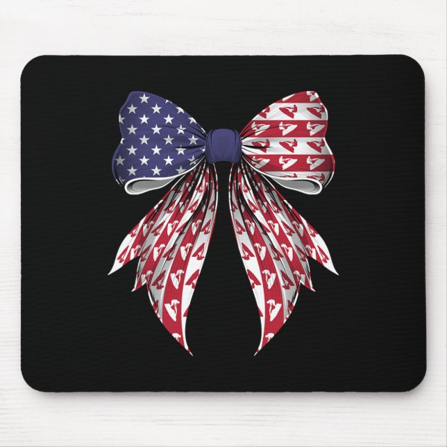 Jet Ski Jet Skiing 4th Of July Usa American Flag P Mouse Pad (Front)