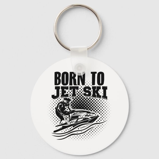 Jet Ski | Motorboat Jet Boat Hobby Sea Gift Idea Keychain (Front)
