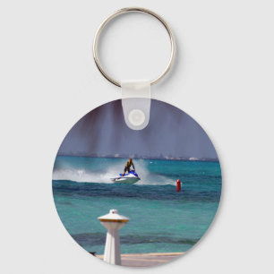 Jet Ski Paradise Keychain