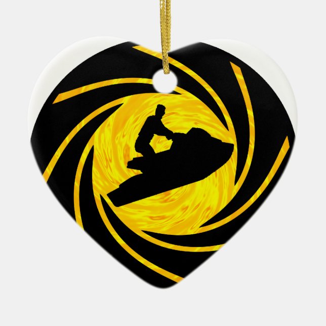 JET SKI SOL CERAMIC ORNAMENT (Front)