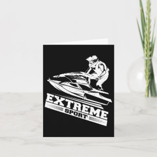 Jet Ski T Shirt Skier Tee Skiing Extreme Sport Shi Card