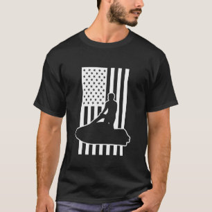 Jet Ski USA Flag T-Shirt