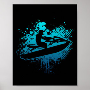 Jet Ski Water Sports Lake Jet Skiing Poster