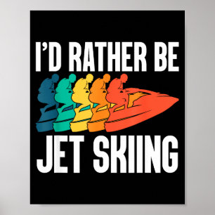 Jet skier driver watercraft motorsport jet skiing  poster