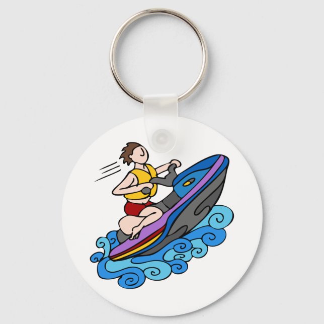 Jet Skier Keychain (Front)