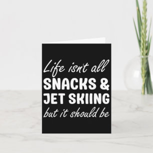Jet Skiing For Women Or Men Jet Skiing Lover For J Card