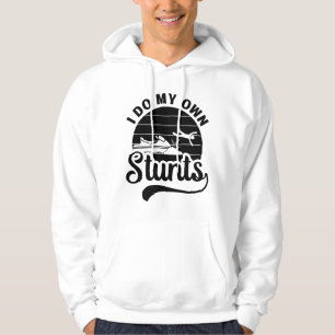 Jet Skiing I Do My Own Stunts Jet Ski Retro Jetski Hoodie