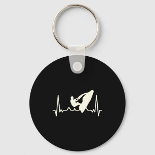 Jet skiing lover i heartbeat jet skiing keychain