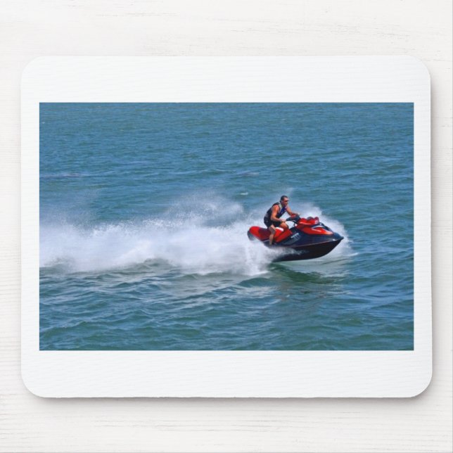 Jet Skiing Mouse Pad (Front)