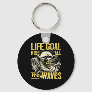 Jet Skiing Watercraft Rider I Life Goal Jet Skiing Keychain