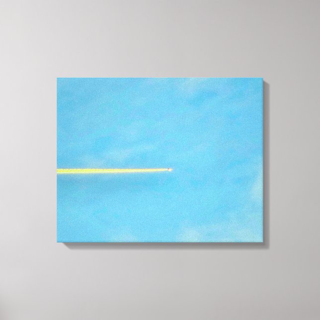 Jet Streaking Across the Sky Canvas Print (Front)