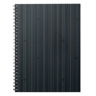Jet Stream Stripes in Dark Navy Notebook