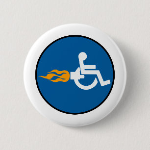Jet Wheelchair 2 Inch Round Button