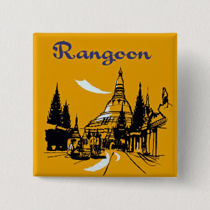 Jet Your Way to Rangoon 2 Inch Square Button