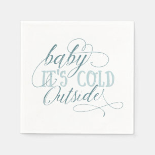 Jetable Bébé c'est bleu extérieur froid de serviette de