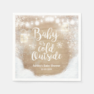 Jetable Bébé d'hiver c'est serviette rustique de douche