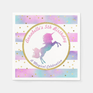 Jetable Parties scintillantes d'aquarelle de la serviette